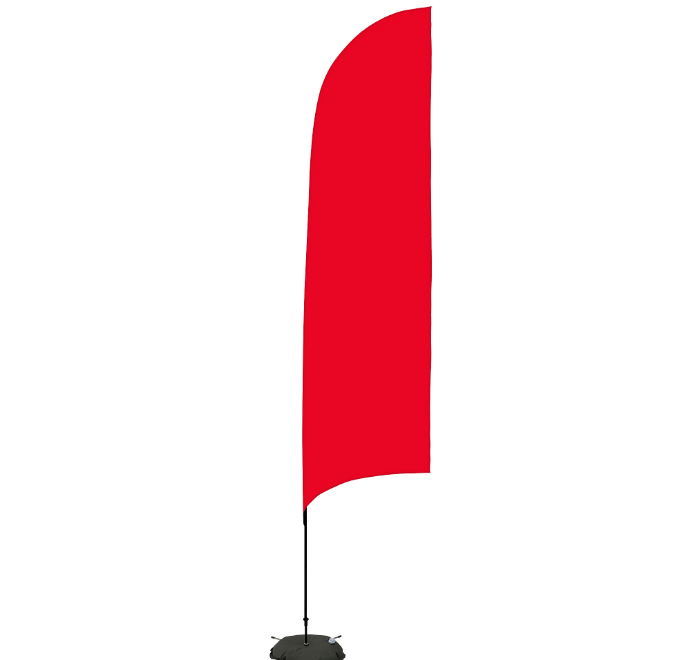 Full Color 13’ Streamline Razor Flag with Cross Base-default