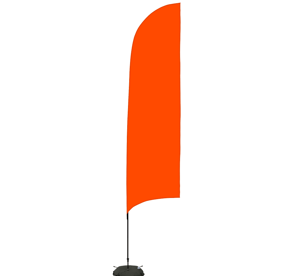 Full Color 13’ Streamline Razor Flag with Cross Base-default