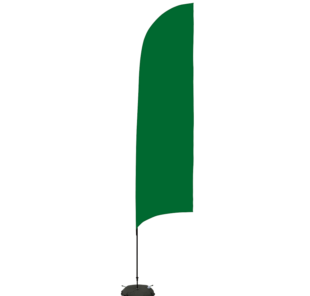 Full Color 13’ Streamline Razor Flag with Cross Base-default
