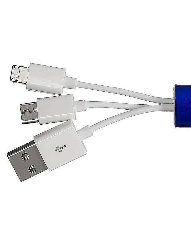 Laser Engraved Light Up Logo 5V Charging Cable Set