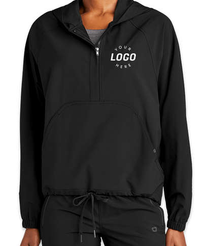 OGIO Women's Connection Hooded Anorak - Blacktop