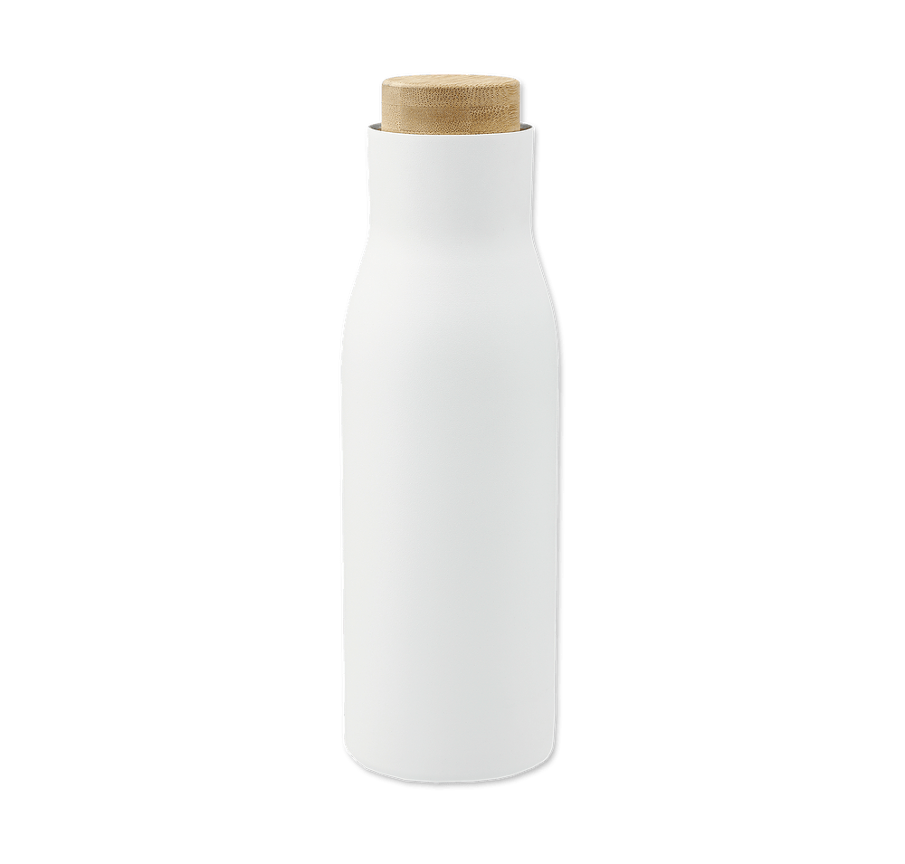 Full Color 17 oz. Shaco Insulated Bottle with Bamboo Lid-default