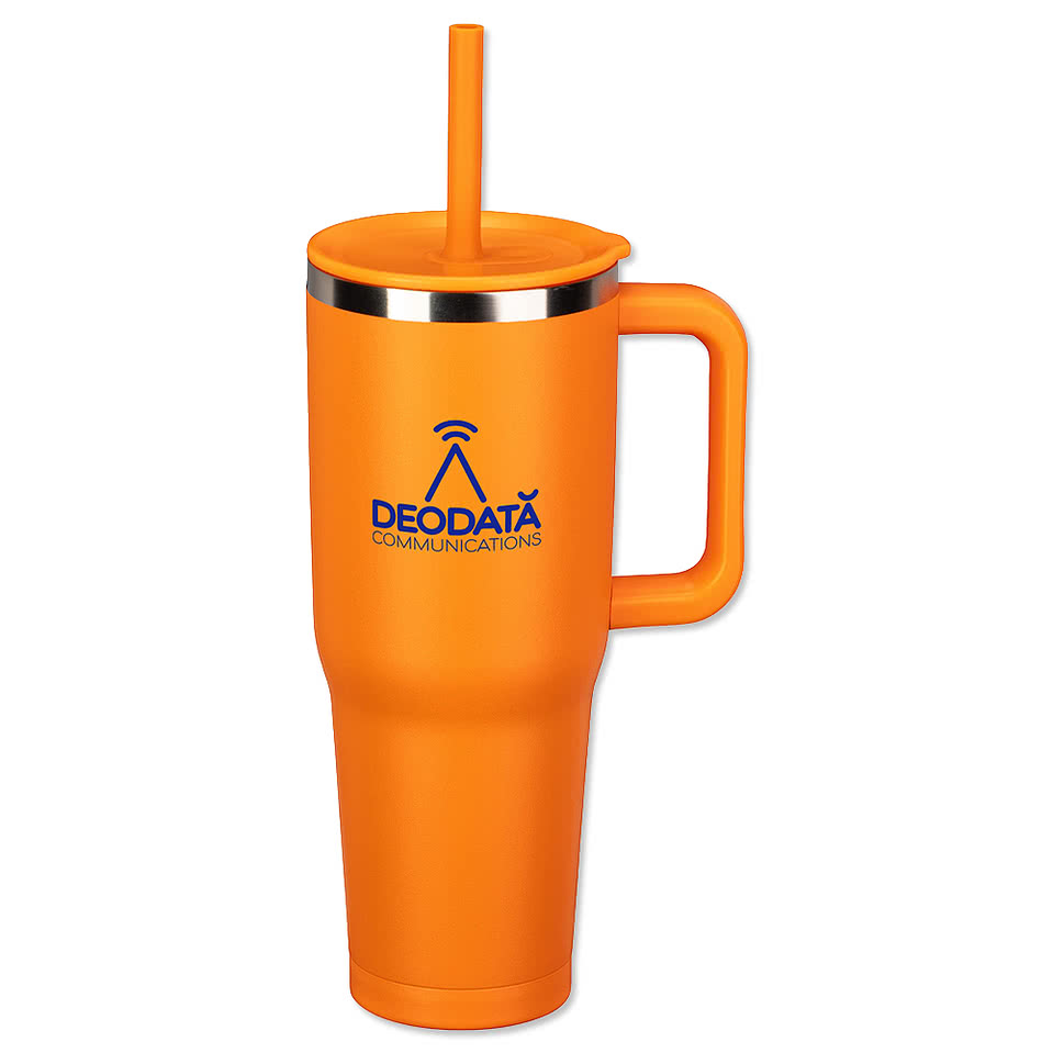 Full Color 40 oz. SENSO Summit Insulated Travel Mug with Straw