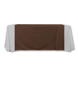 Full Color 57" LazerLine Table Runner - Color: Brown