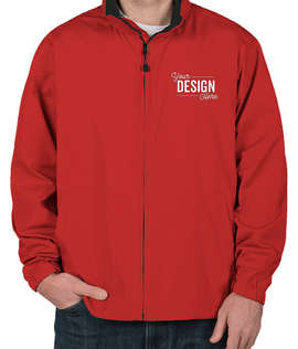 North End Full Zip Hooded Jacket - Color: Molten Red