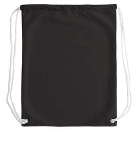 Jersey Mesh Drawstring Bag - Color: Black