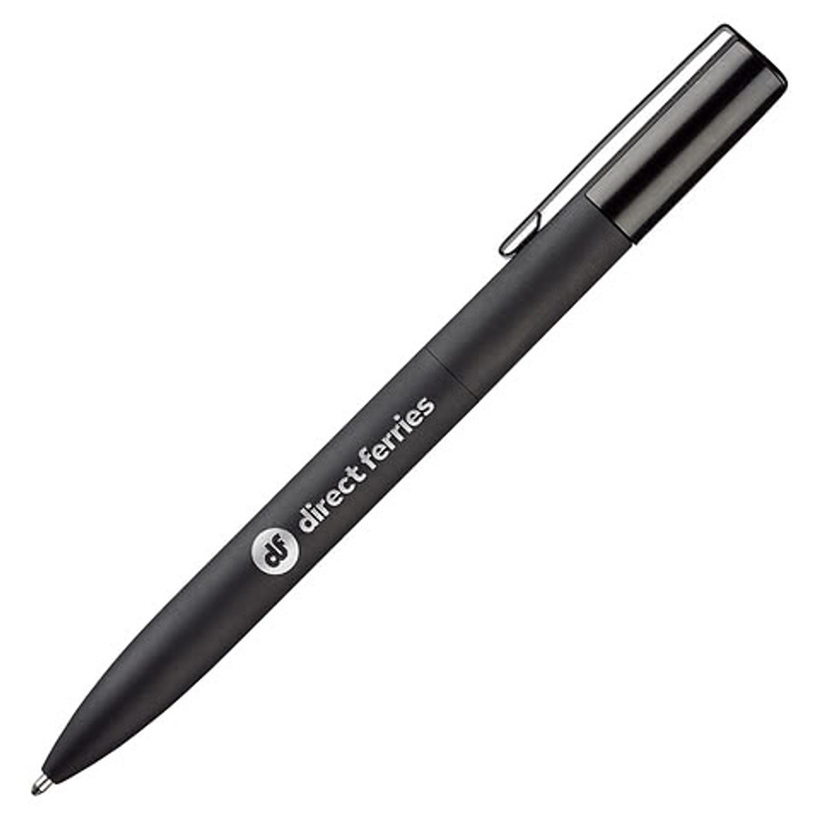 Teasdale Twist Recycled Metal Ballpoint Pen in Black
