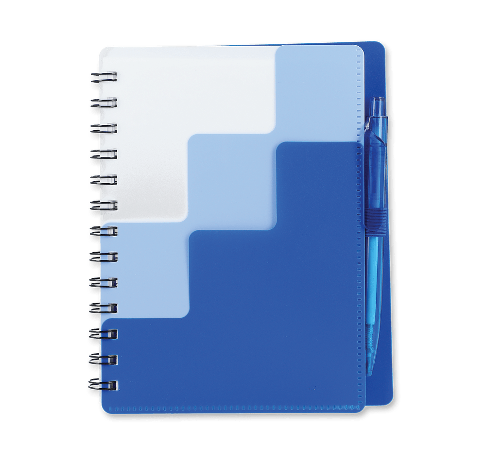Pace Recycled Hard Cover Spiral Notebook with Pen-default