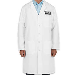 Red Kap Full Button Lab Coat - Color: White