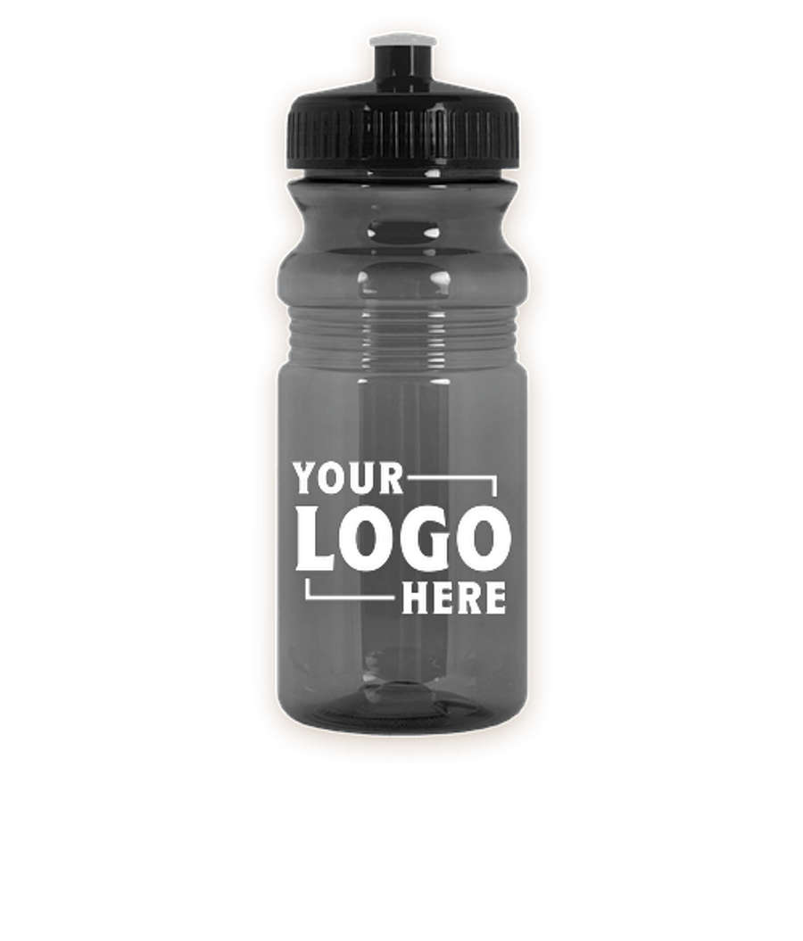 20 oz. Translucent Bike Water Bottle in Translucent Smoke