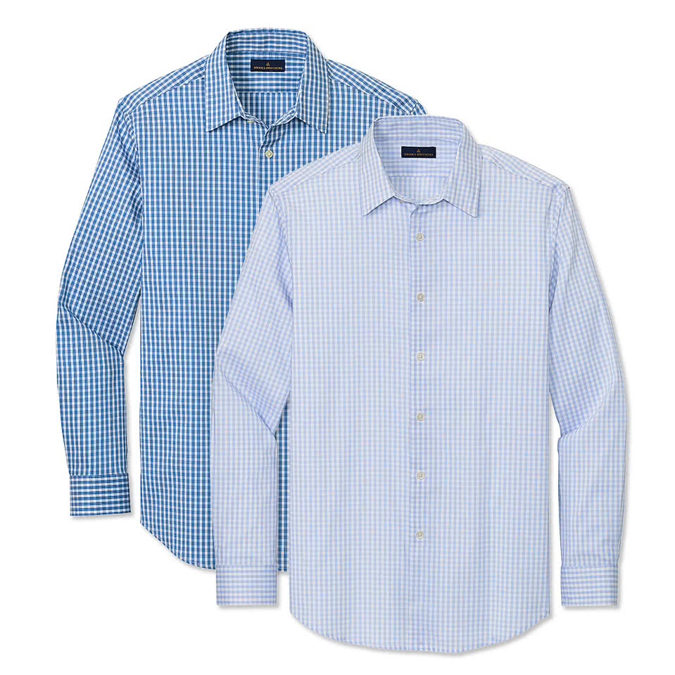 Brooks Brothers Tech Stretch Patterned Dress Shirt
