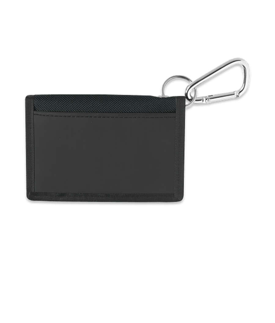Wallet with Carabiner in Black