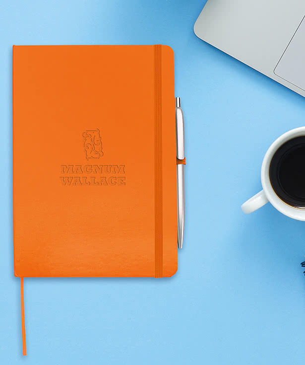 Debossed Prime Hard Cover Notebook with Soca Pen