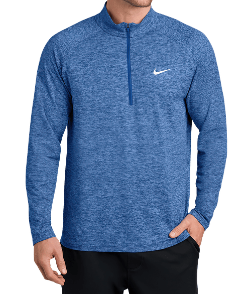 Nike Dri-FIT Stride Half Zip Performance Shirt in Royal Heather