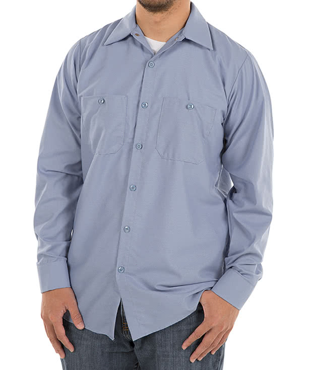 Red Kap Long Sleeve Industrial Work Shirt