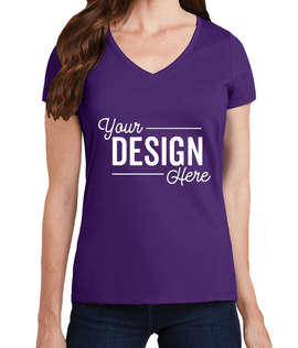 Port & Company Women's Fan Favorite V-Neck T-shirt - Color: Team Purple