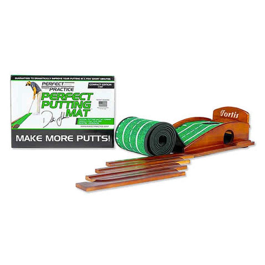 Full Color Perfect Practice Compact Edition Putting Mat in Green