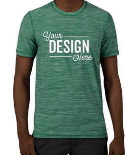 Adidas Tech Heathered Performance Shirt - Color: Collegiate Green Melange