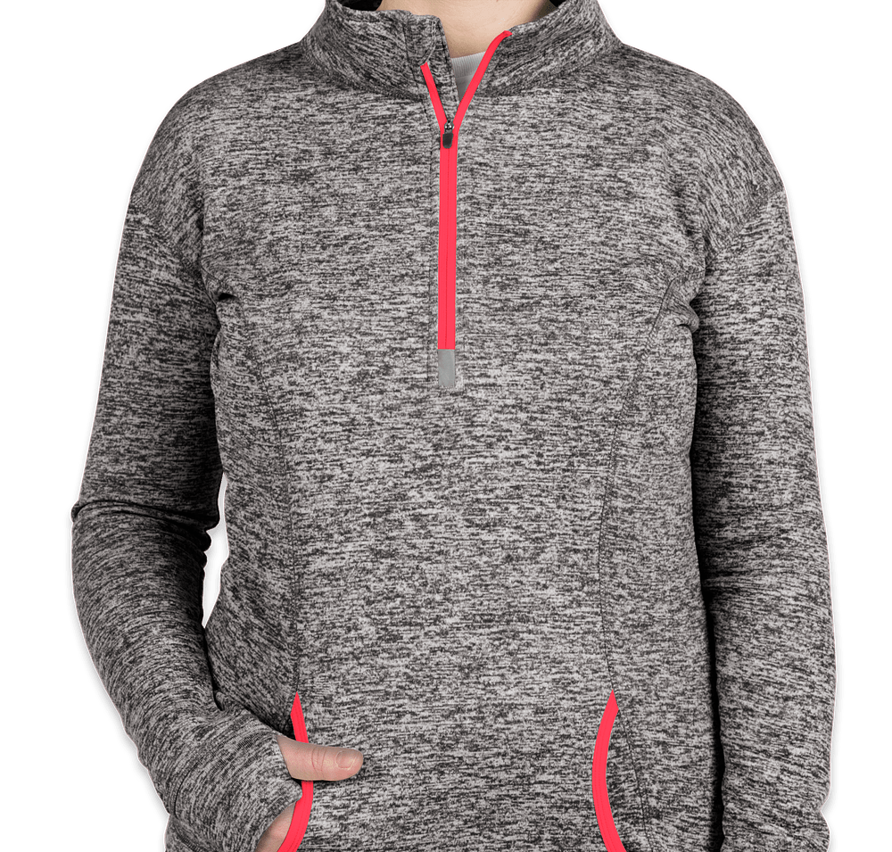 J. America Women's Cosmic Quarter Zip Performance Pullover-default