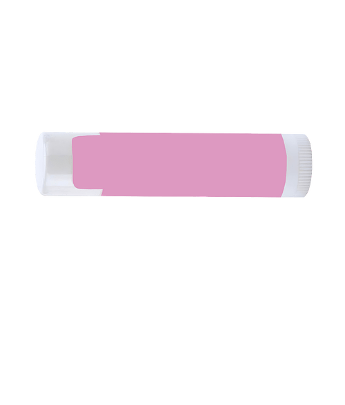 Full Color Natural Beeswax Peppermint Lip Moisturizer in Charity Pink