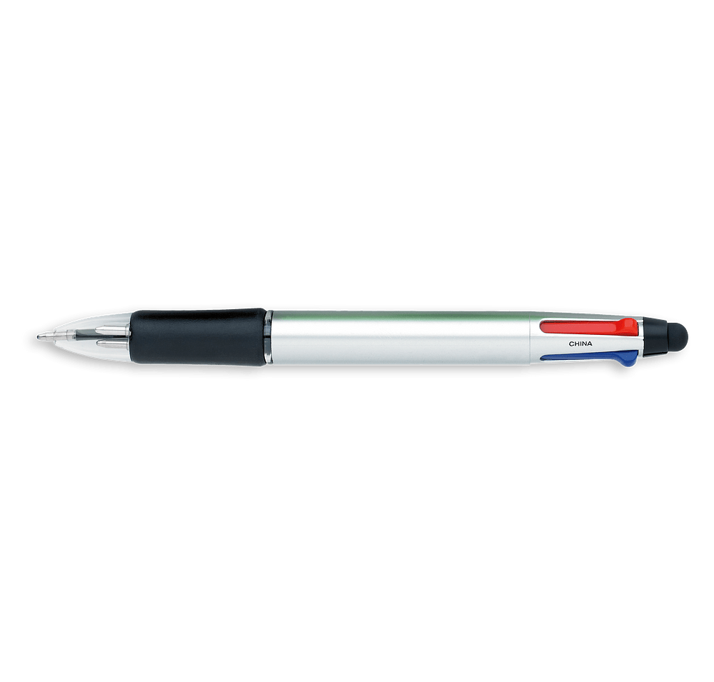 Orbitor Metallic 4-Color Ballpoint Stylus Pen (color ink)-default