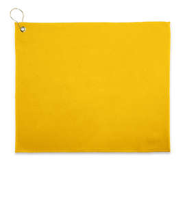 Full Color Epicolor Premium Grommeted Golf Towel - Color: Athletic Gold