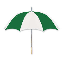 48" Arc Multi-Tone Golf Umbrella - Color: White / Green