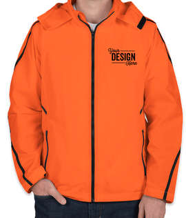 Team 365 Mesh Lined Hooded Jacket - Color: Sport Orange