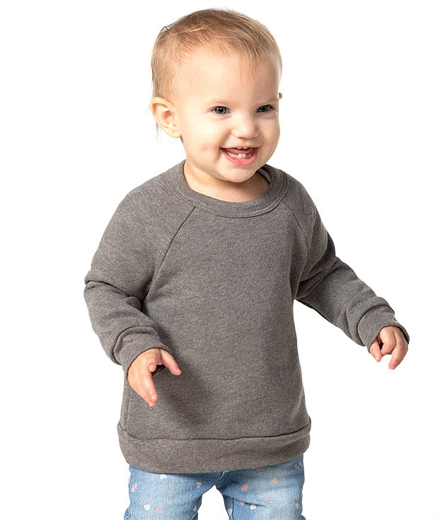 Bella + Canvas Toddler Sponge Fleece Crewneck Sweatshirt