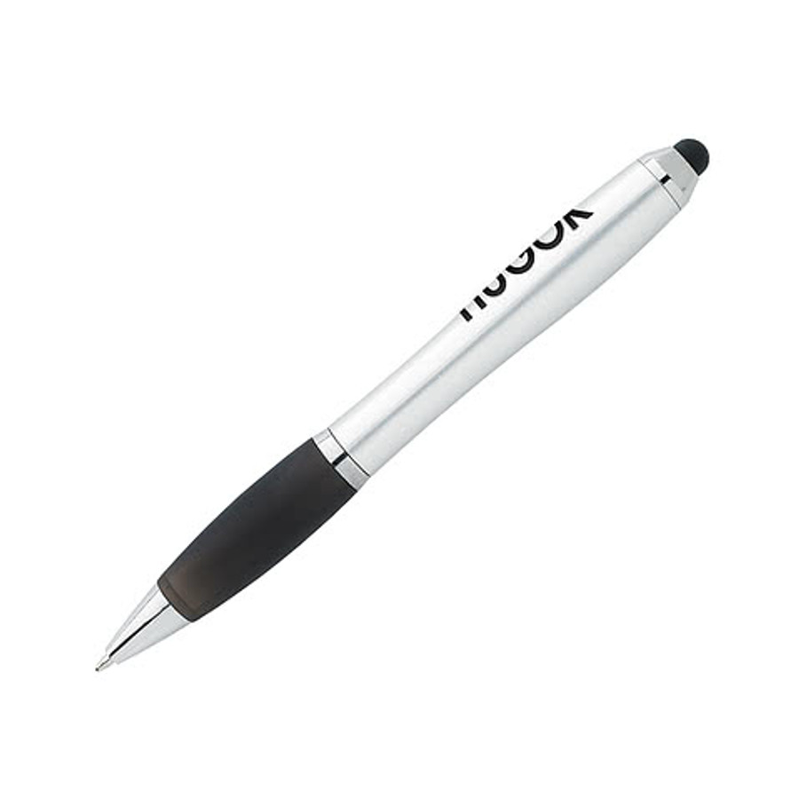 Ion Silver Recycled Stylus Pen (black ink) in Black with Black Ink