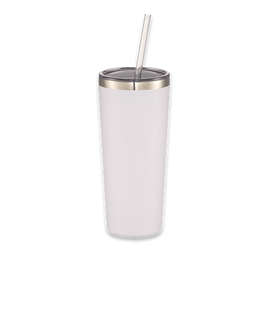 Laser Engraved 22 oz. Thor Copper Vacuum Insulated Tumbler - Color: White