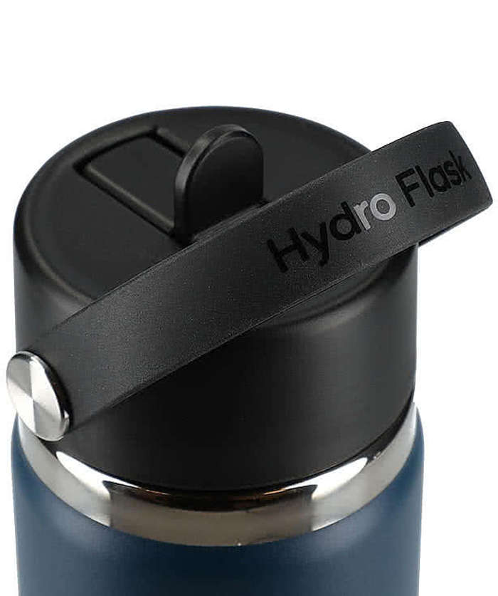 Hydro Flask Wide Mouth with Flex Straw Cap 24 oz. - Laser Engraved