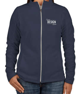 Port Authority Women's Full Zip Microfleece Jacket - Color: True Navy