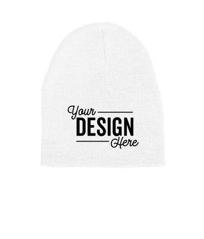 Yupoong Solid Beanie - White