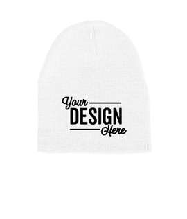 Yupoong Solid Beanie - Color: White