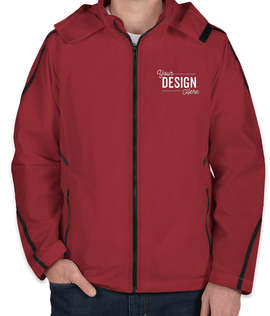Team 365 Mesh Lined Hooded Jacket - Color: Sport Maroon