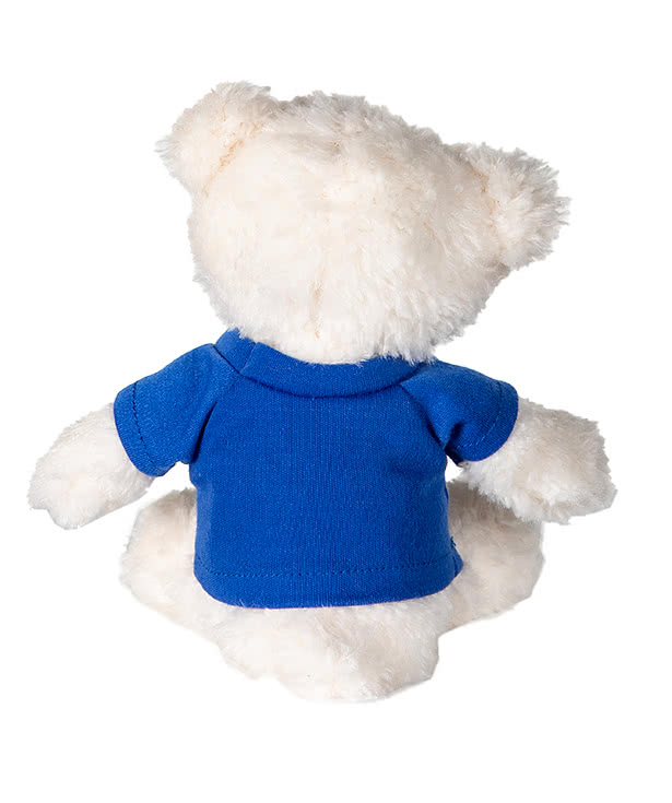 6" White Baxter Bear Plush Animal