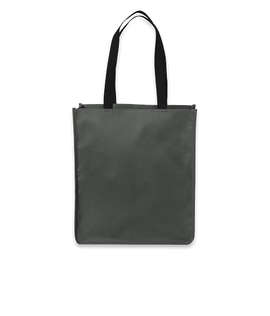 Port Authority Upright Essential Medium Poly Canvas Tote - Color: Dark Charcoal