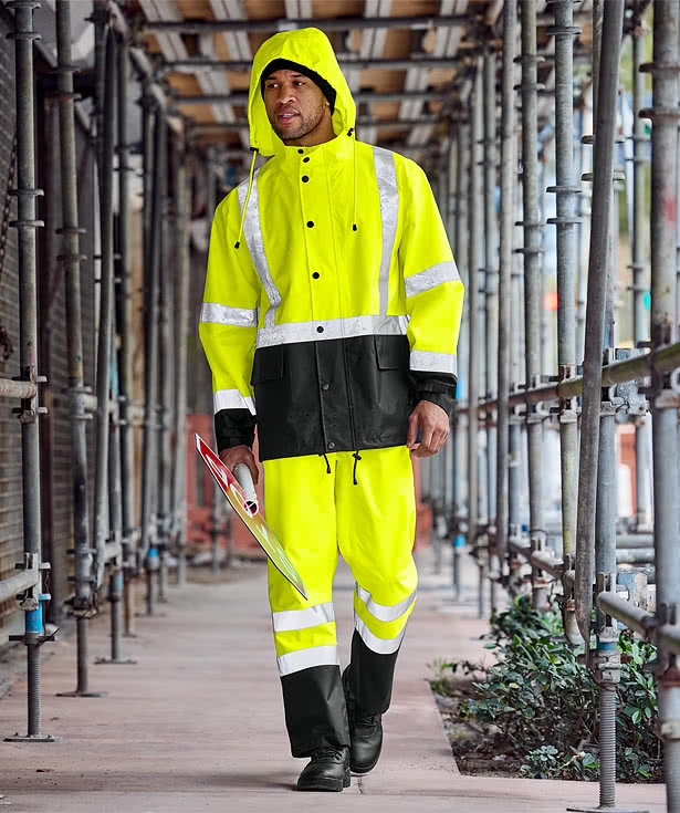 CornerStone Class 3 Safety Rain Jacket - Embroidered