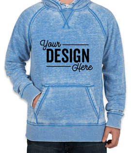 J. America Acid Wash Pullover Hoodie - Color: Royal