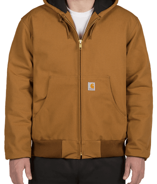 Custom Carhartt Thermal Lined Duck Active Jacket - Design Work