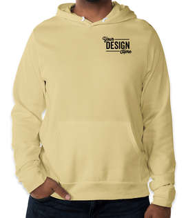 Embroidered Bella + Canvas Ultra Soft Pullover Hoodie - Color: French Vanilla