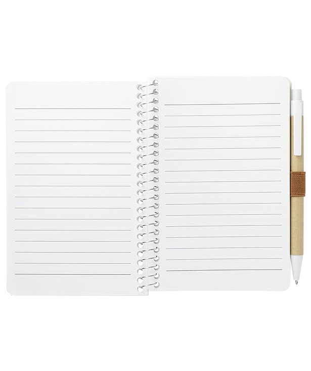 FSC Mix Soft Cover Pocket Spiral Notebook with Pen
