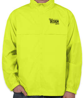 Ultra Club Full Zip Hooded Packable Jacket - Color: Bright Yellow