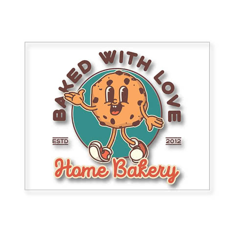 Full Color 5 in. x 4 in. Clear Rectangle Sticker in Clear