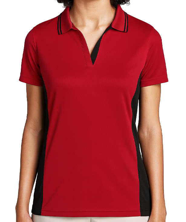 Harriton Women's Flash Snag Protection Colorblock Performance Polo - Printed