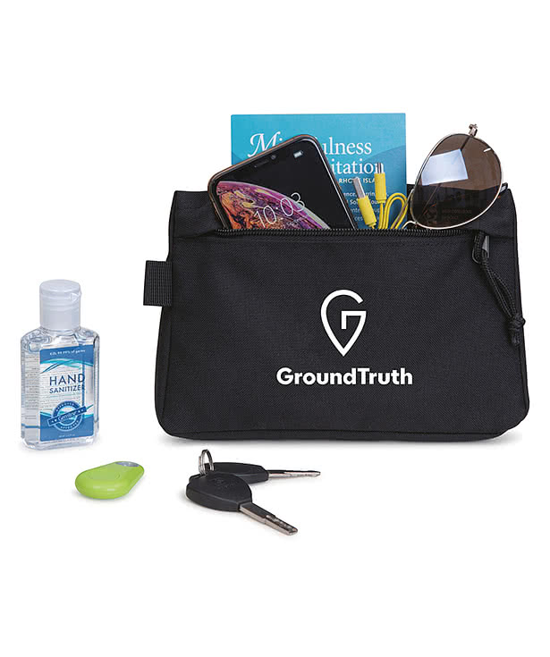 Renew Recycled Zippered Travel Pouch