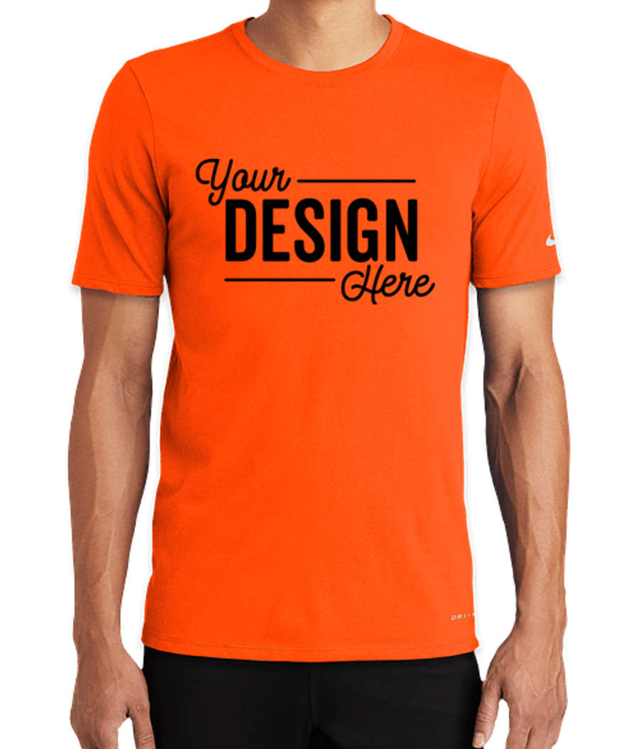 Nike Dri-FIT Jersey Blend Performance Shirt in Brilliant Orange