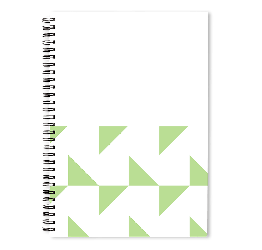 Triangles JournalBooks ® Spiral Notebook-default