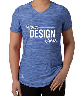 Adidas Women's Tech Heathered Performance Shirt - Color: Collegiate Royal Melange